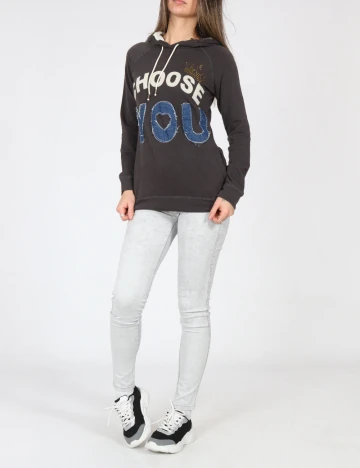 Hanorac Bershka, gri