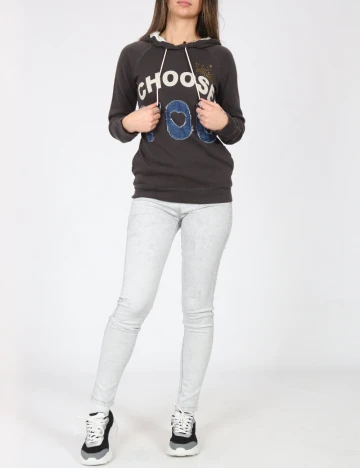 Hanorac Bershka, gri