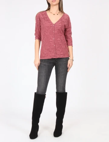 Bluza Bershka, roz pudra inchis