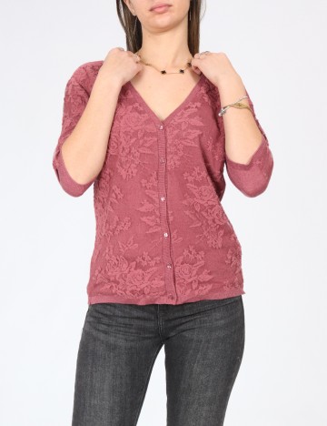 
						Bluza Bershka, roz pudra inchis