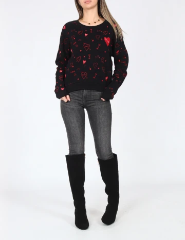 Bluza Pull&Bear, negru