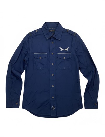 
						Camasa Zara, bleumarin