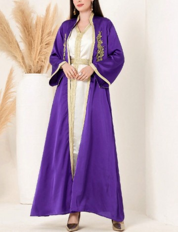 
						Compleu SHEIN, crem/mov