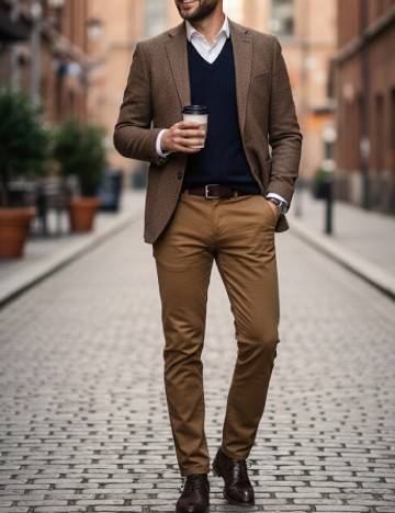 
						Pantaloni Zara, maro