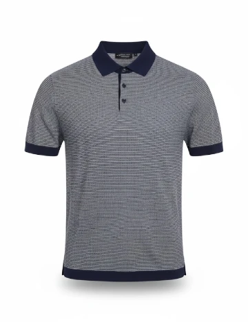 Tricou Zara, bleumarin/alb