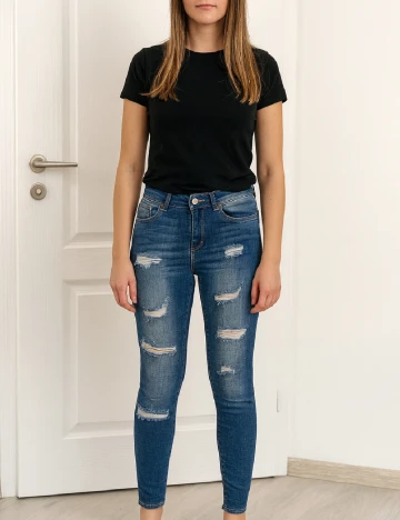 Blugi Pull&Bear, albastru