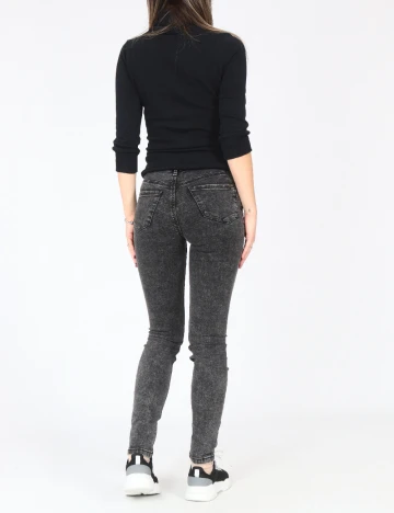 Blugi Bershka, gri inchis