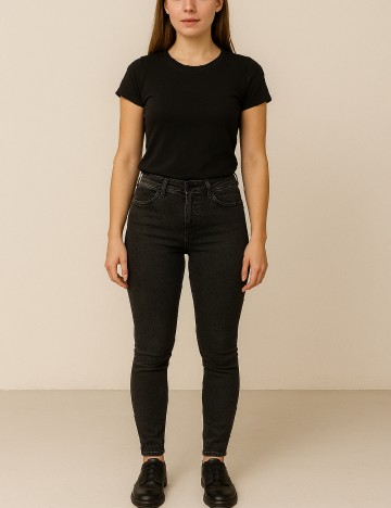 
						Blugi Bershka, negru
