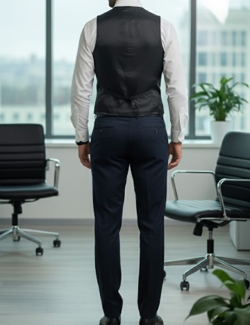 Pantaloni Zara, bleumarin