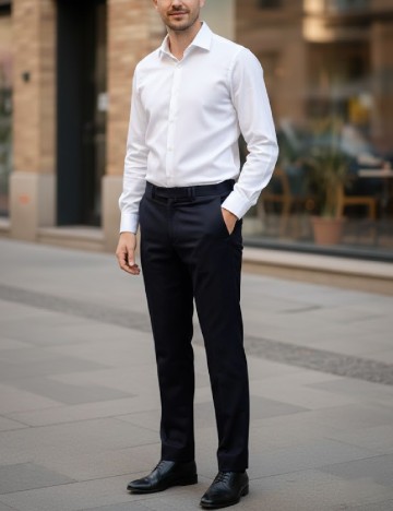 
						Pantaloni Zara, bleumarin