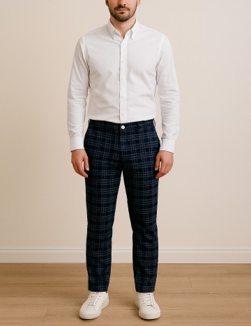 
						Pantaloni Zara, bleumarin