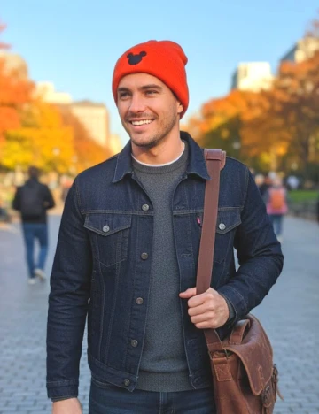 Caciula Bershka, portocaliu