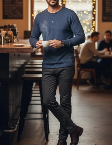 Bluza Bershka, albastru