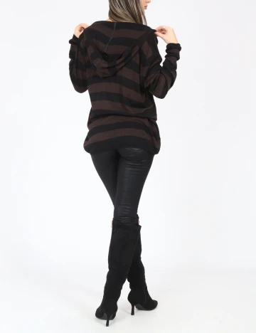 Hanorac Zara, negru/maro