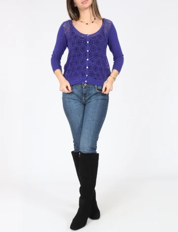 Cardigan Zara, albastru