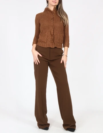 Pantaloni Zara, maro