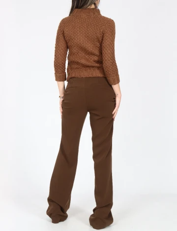 Pantaloni Zara, maro