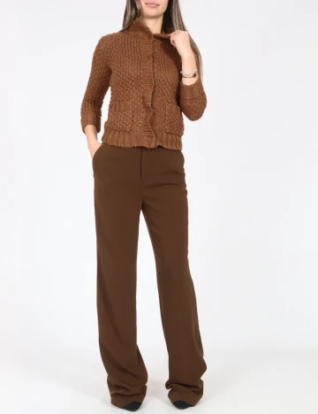 Pantaloni Zara, maro