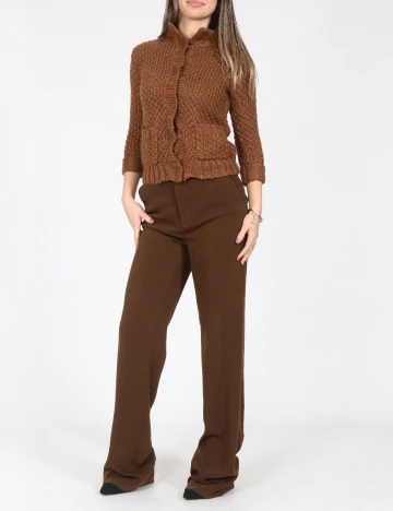 Pantaloni Zara, maro