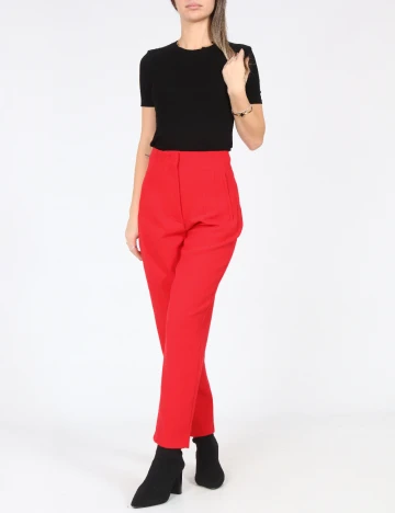 Pantaloni Zara, rosu