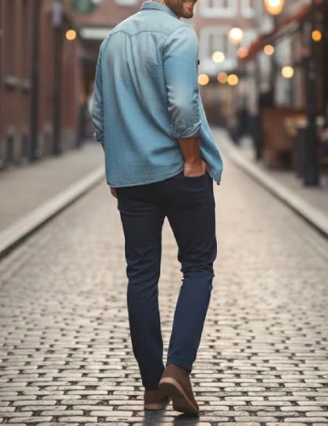 Blugi Zara, bleumarin