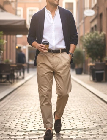 Pantaloni Zara, crem