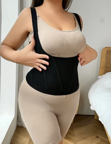 
						Corset SHEIN CURVE, negru