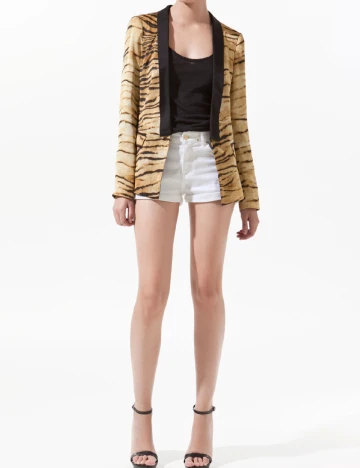 Blazer Zara, animal print