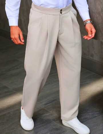 Pantaloni SHEIN, crem