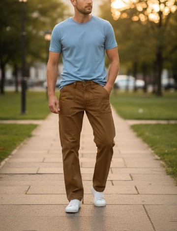 
						Pantaloni Zara, maro