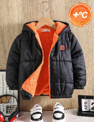 
						Geaca Shein Kids, negru