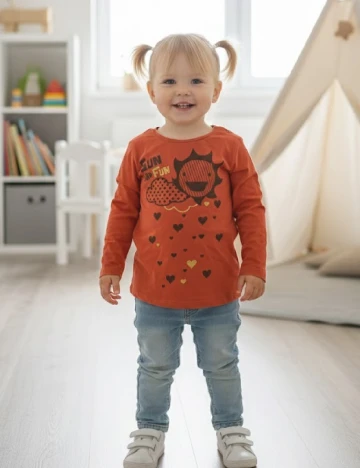 Bluza Zara, portocaliu