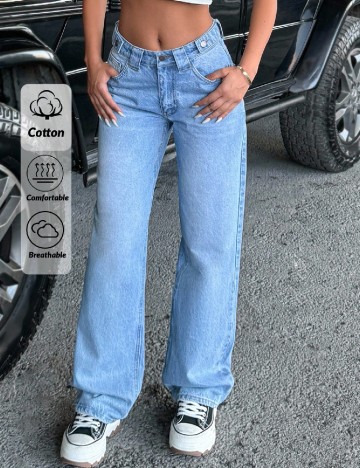 
						Blugi SHEIN, albastru