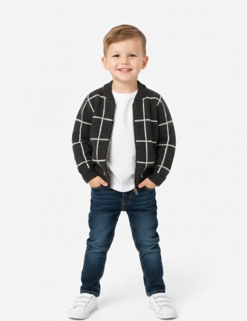 
						Cardigan Zara, gri inchis