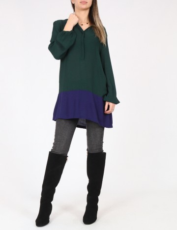 
						Camasa Zara, verde/albastru