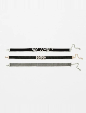 Set chockere 3 bucati Zara, negru