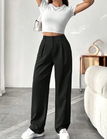 
						Pantaloni SHEIN, negru