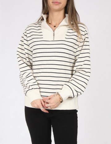 Bluza Zara, alb/negru