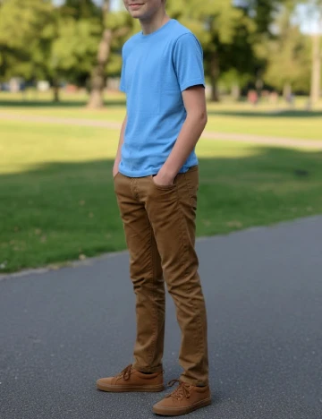 Pantaloni Zara, maro