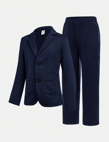 
						Costum Shein Kids, bleumarin