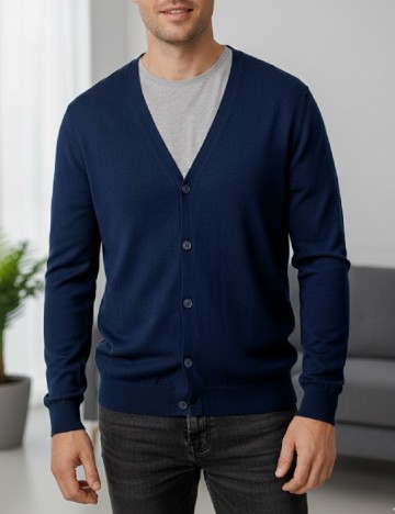 
						Cardigan Bershka, bleumarin