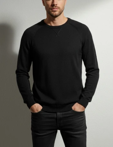 Bluza Bershka, negru