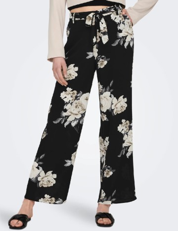 
						Pantaloni Only, negru