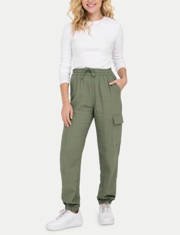 
						Pantaloni Only, verde