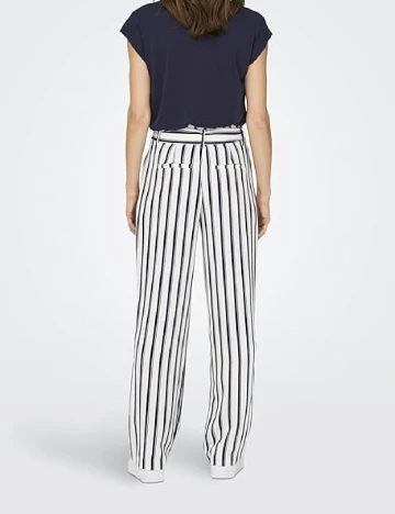 Pantaloni Only, alb/albastru