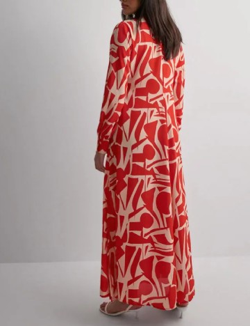 Rochie lunga Only, portocaliu/crem