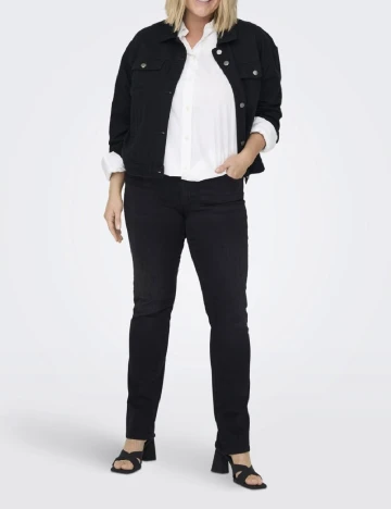 Blugi Only Carmakoma, negru