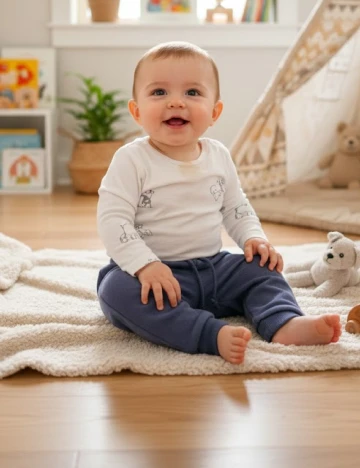 Pantaloni Zara, albastru