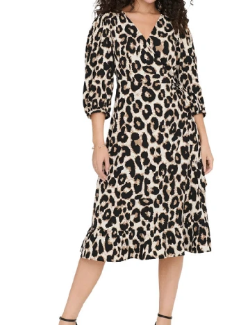 Rochie medie Only, animal print