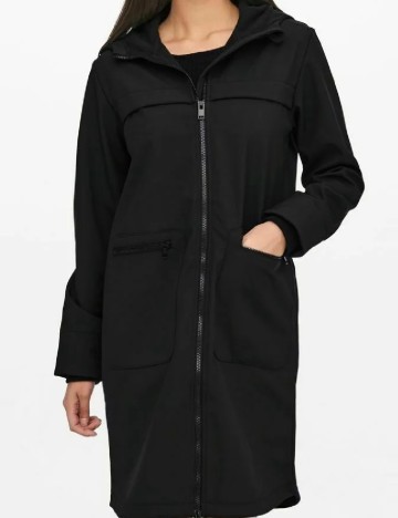 Geaca impermeabila Jacqueline de Yong, negru